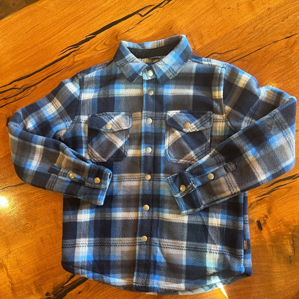 EDDIE BAUER KIDS - New With Tags - Boys Flannel Shirt Jacket- Size 10/12